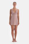 Soft Pembe Soft Dantel Detaylı Gecelik