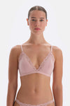 Soft Pembe Soft Kumaş Ve Dantel Detaylı Tak Çık Kaplı Bralet