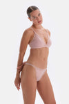 Soft Pembe Soft Kumaş Ve Dantel Detaylı Tak Çık Kaplı Bralet