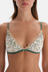Ekru Çiçek Nakış Detaylı Dolgulu Bralet