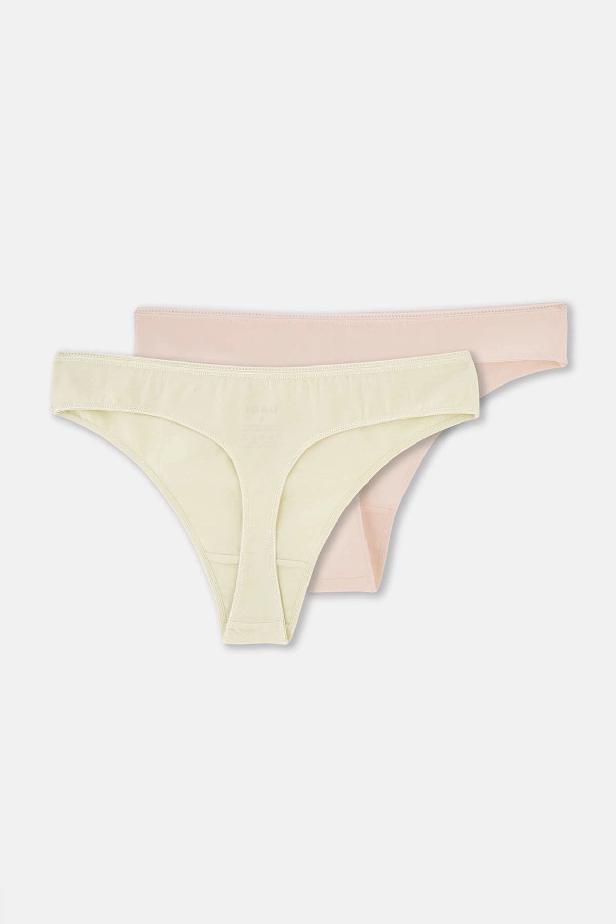 Karışık Karışık Kadın 2'Li Pamuklu Thong