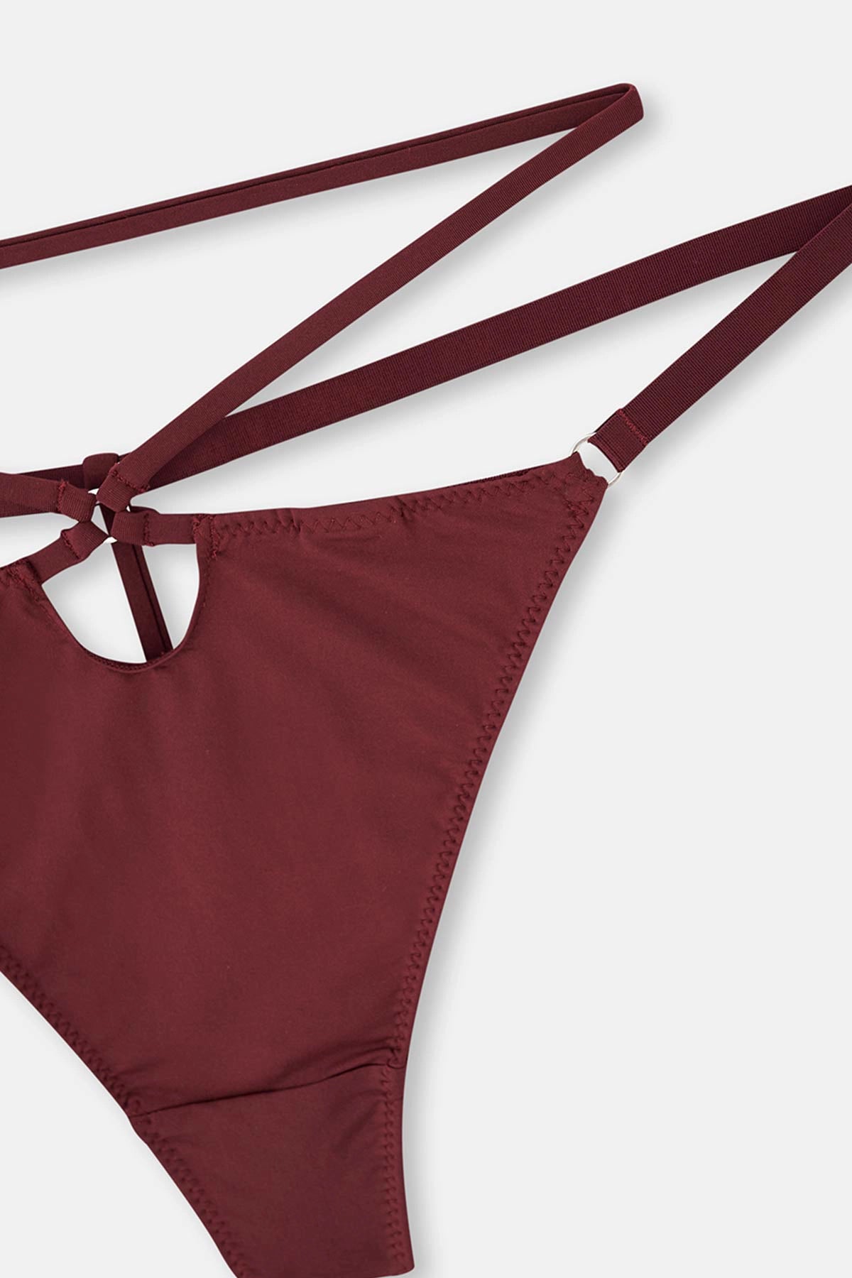 Bordo Dantelli Mikro Tanga Külot