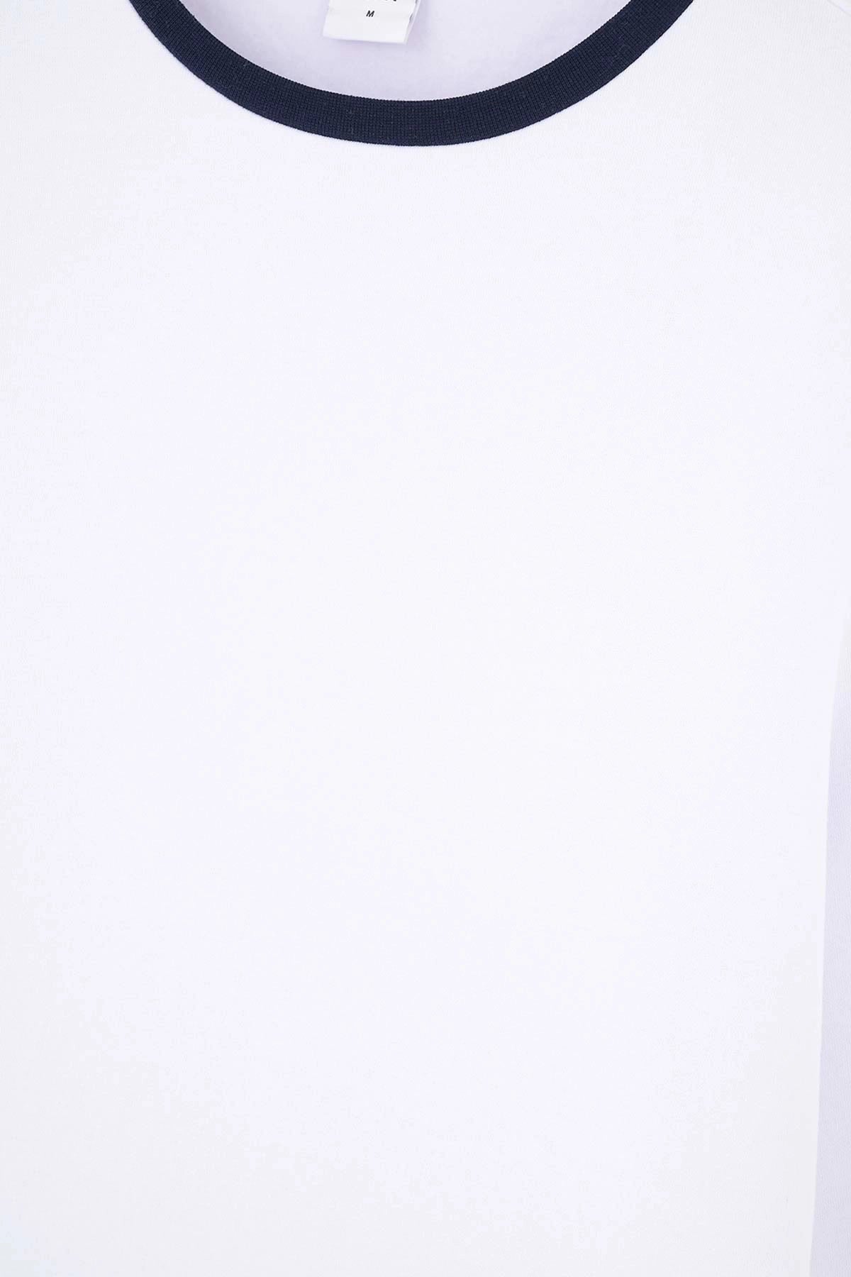 Beyaz Uzun Kollu Sweatshirt Pijama Üstü