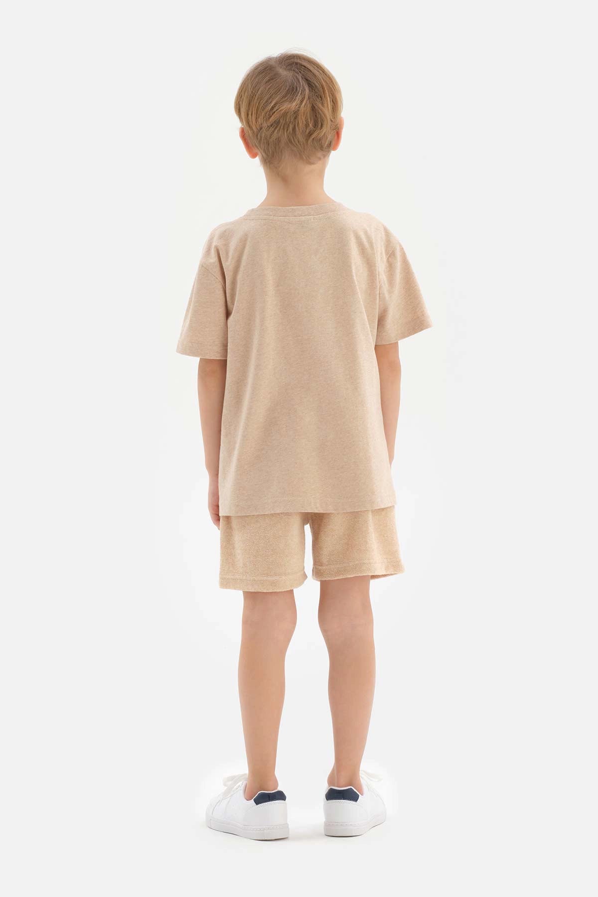 Kahverengi Doğal Renkli Yerel Tohum Pamuk Unısex Tişört