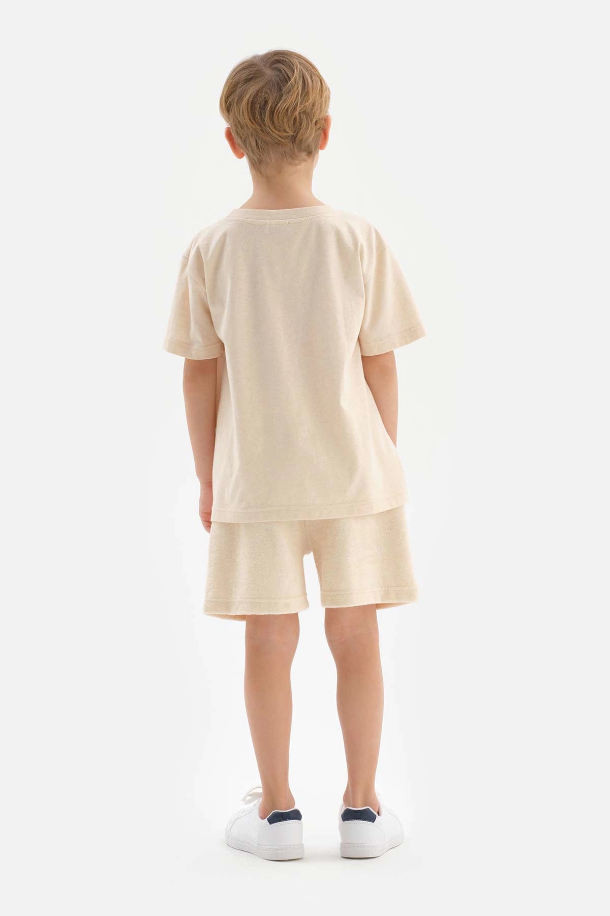 Bej Doğal Renkli Unısex Tişört