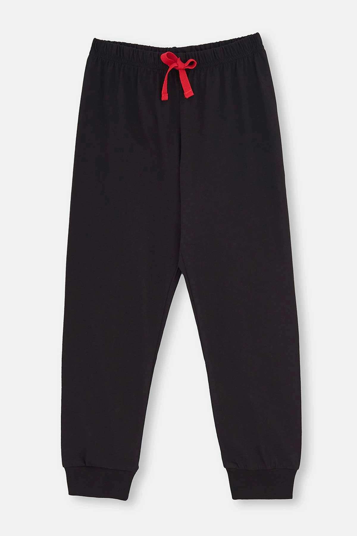 Gri Erkek Çocuk Baskılı Jogger Paça Pijama Takımı