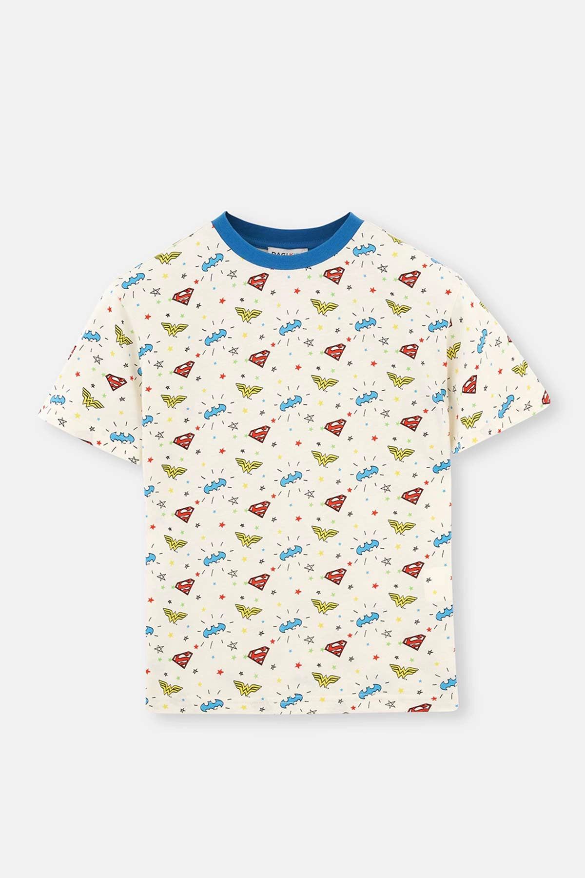 Ekru Erkek Çocuk Lisanslı Metraj Baskılı Pijama Takımı