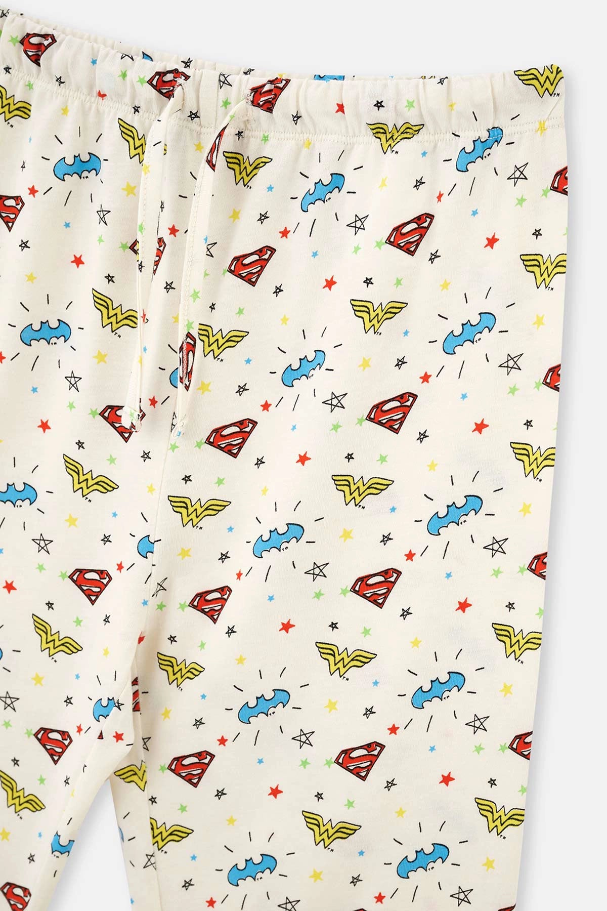 Ekru Erkek Çocuk Lisanslı Metraj Baskılı Pijama Takımı