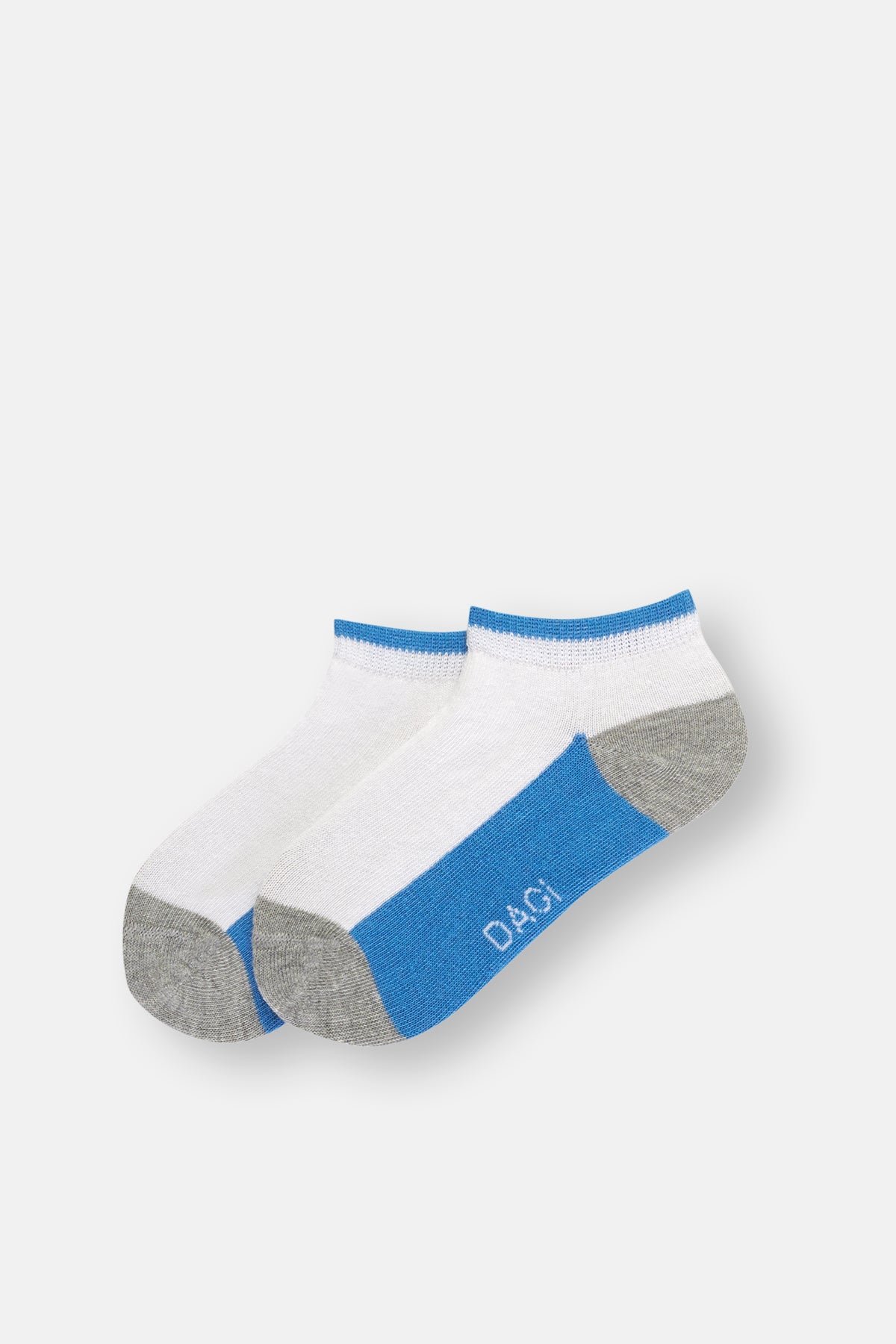Mavi Erkek Çocuk Blok Renkli Çorap 2'Li