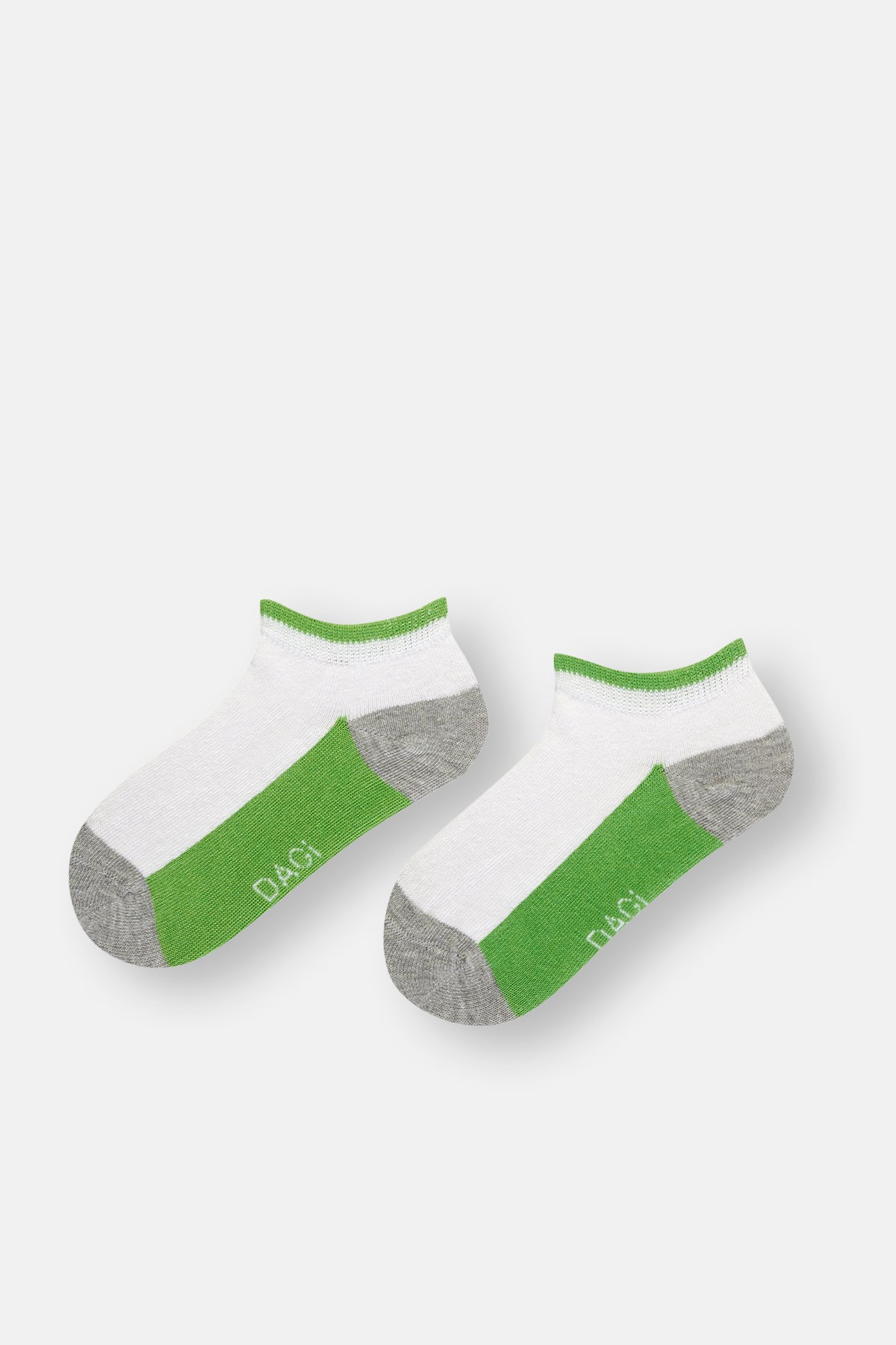 Yeşil Erkek Çocuk Blok Renkli Çorap 2'Li