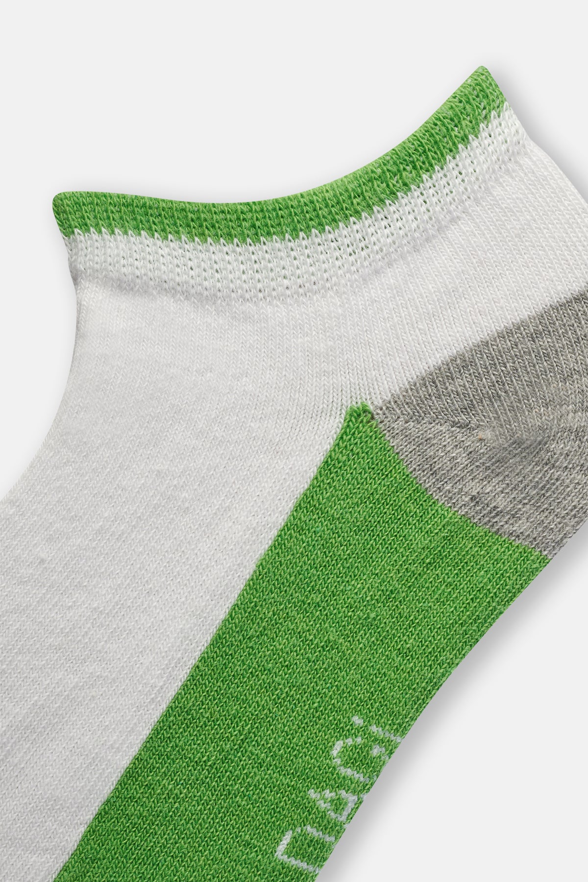 Yeşil Erkek Çocuk Blok Renkli Çorap 2'Li