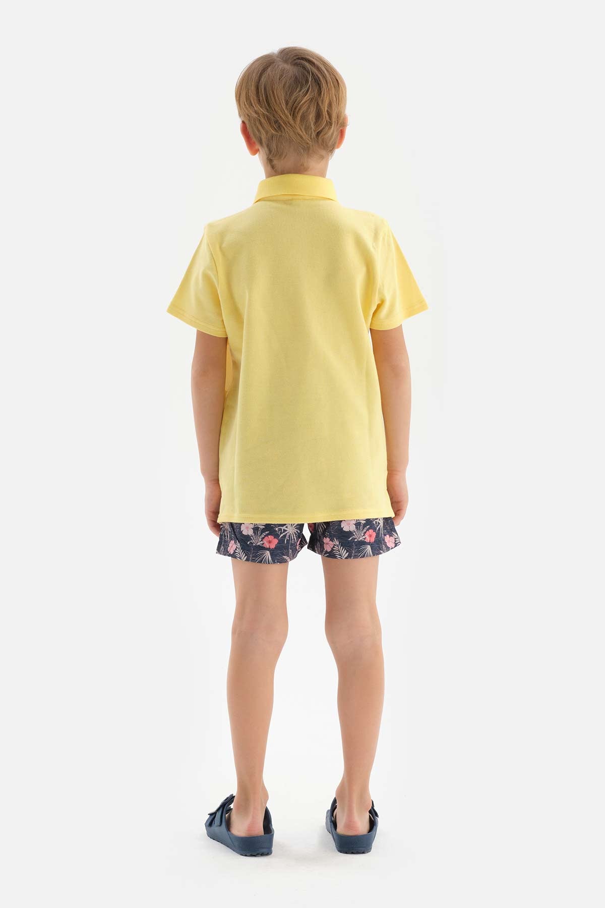 Indigo-Turuncu Indıgo - Micro Erkek Çocuk Çiçek Desenli Şort