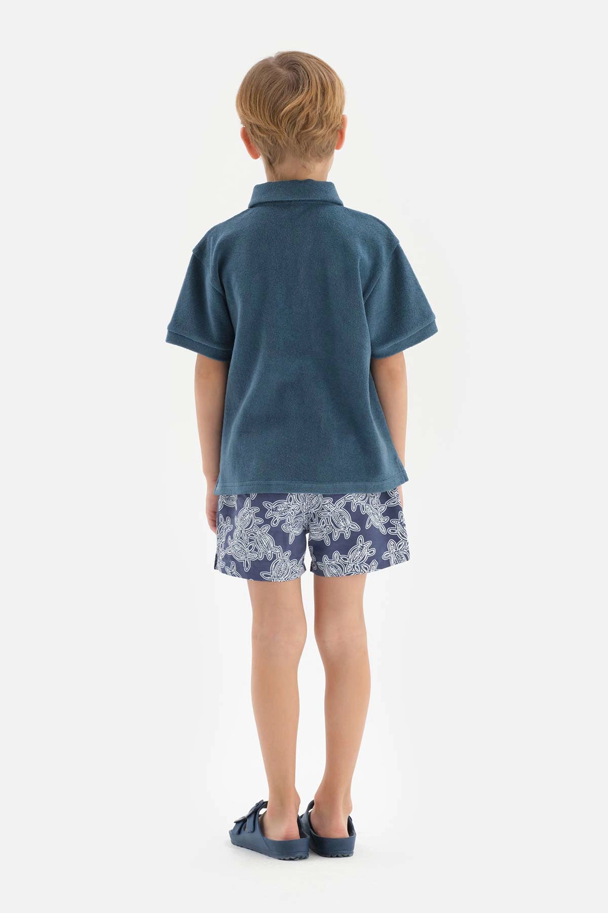 Indigo Erkek Çocuk Havlu Polo Yaka Tişört
