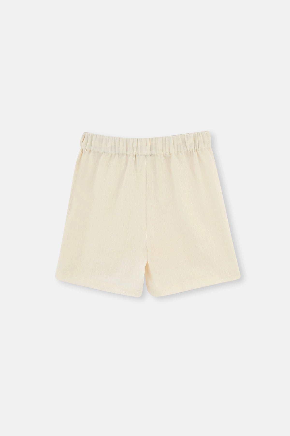 Bej Keten Şort