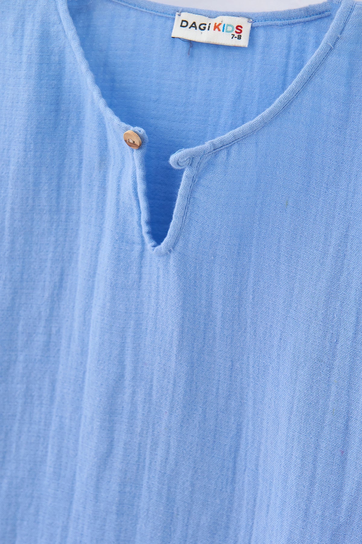 Mavi Erkek Çocuk Müslin Tişört