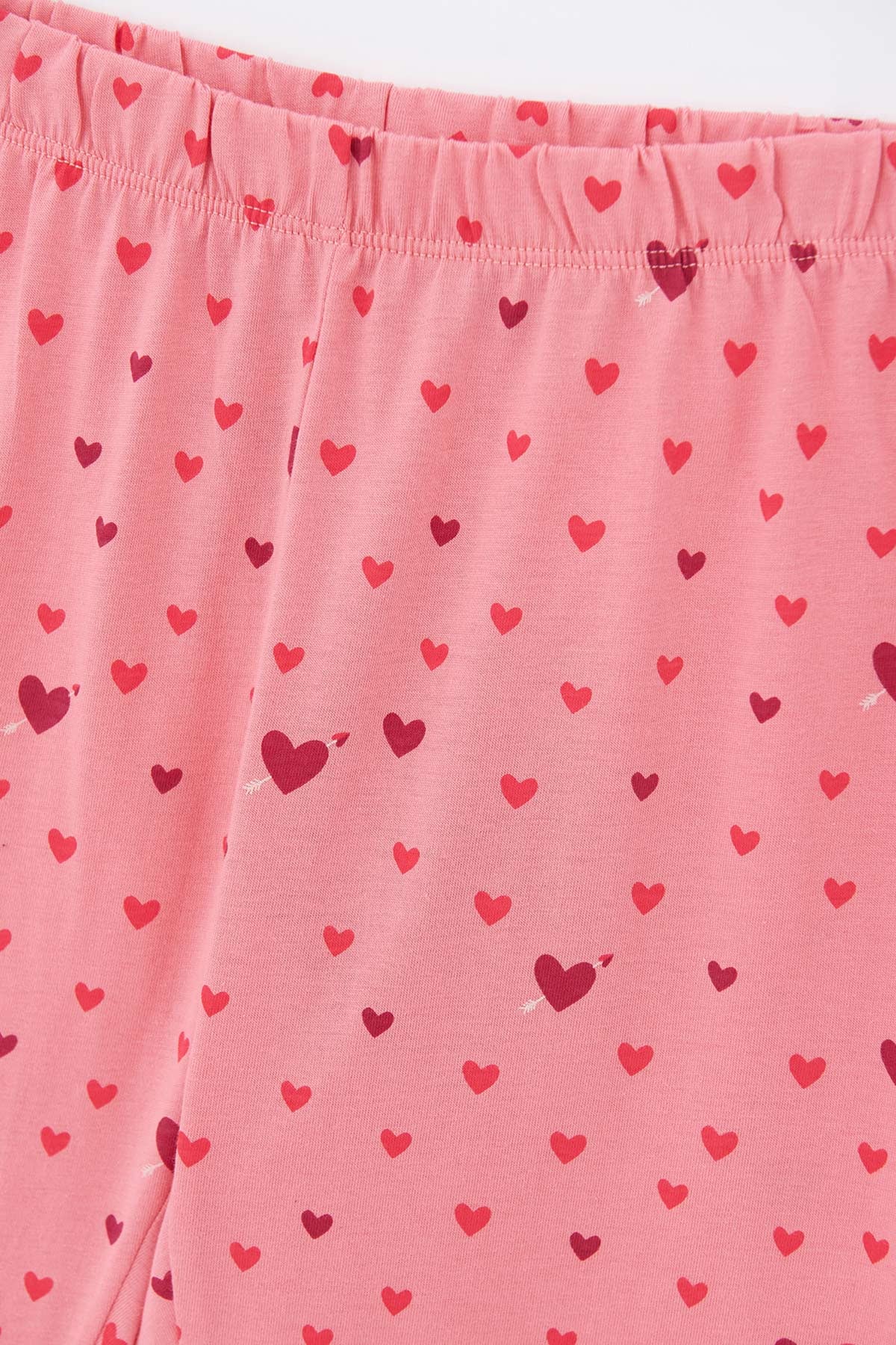 Pembe Kız Çocuk Lisans Baskılı Uzun Kollu Jogger Paçalı Pijama Takımı