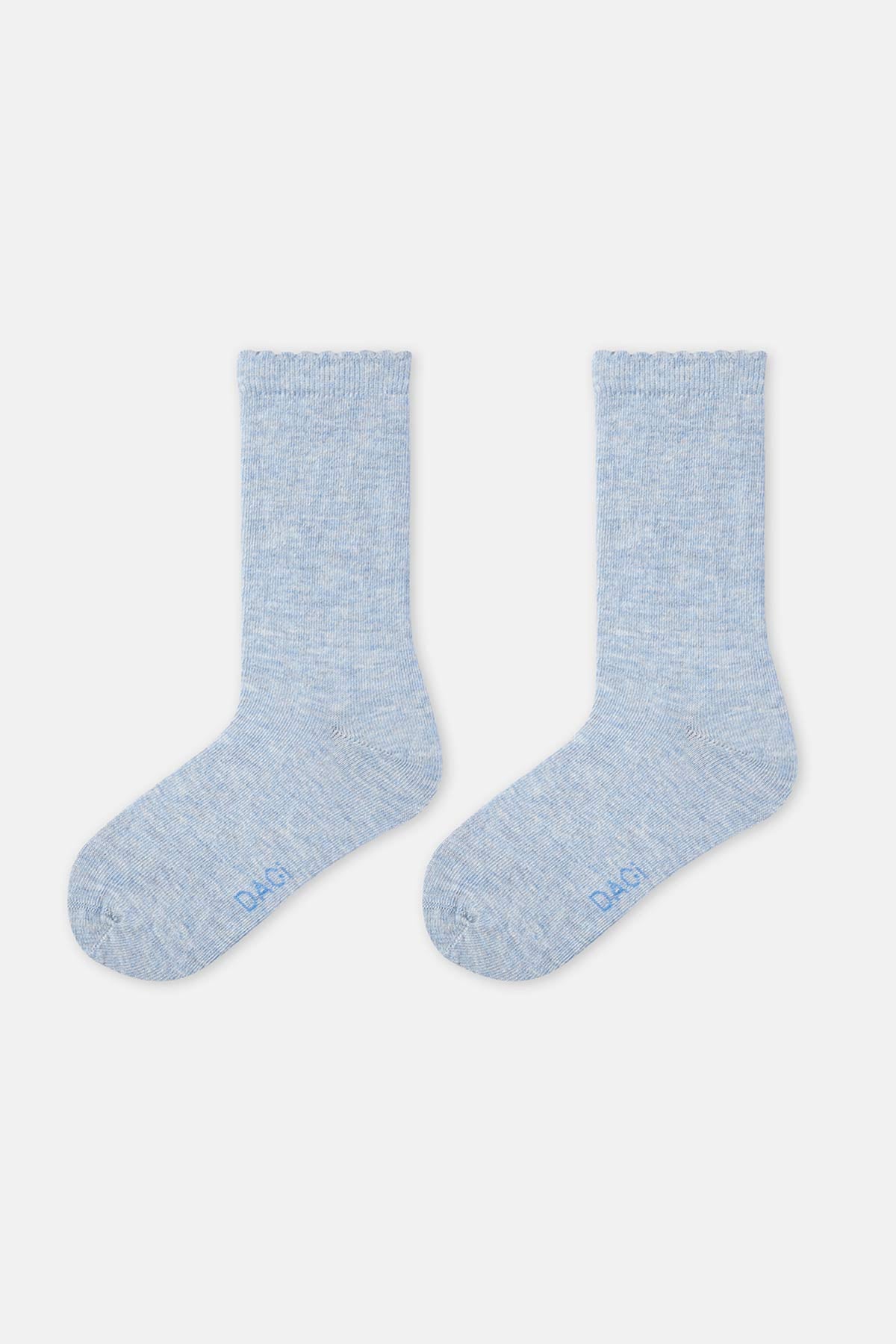 Mint Kız Çocuk Fırfır Lastikli Çorap 2'Li