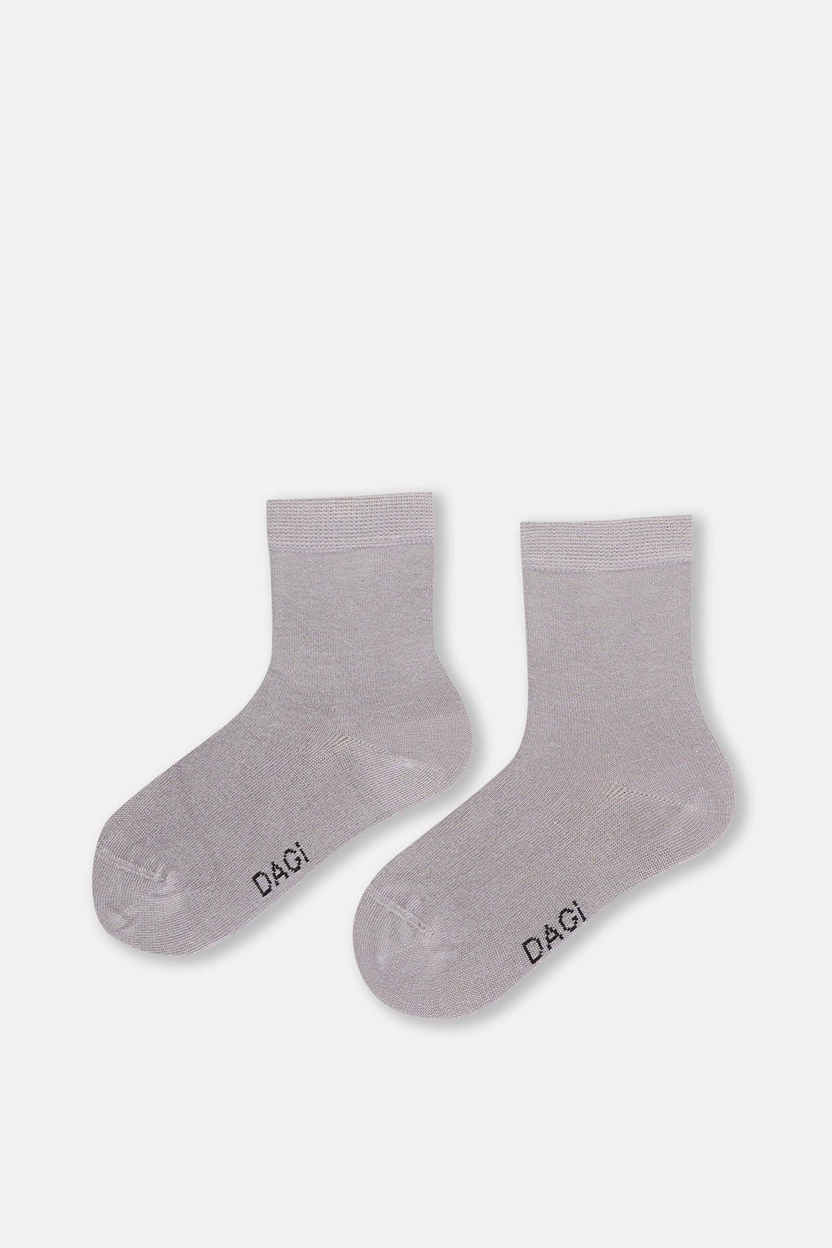 Gri Melanj Kız Çocuk Modal Çorap 2'Li