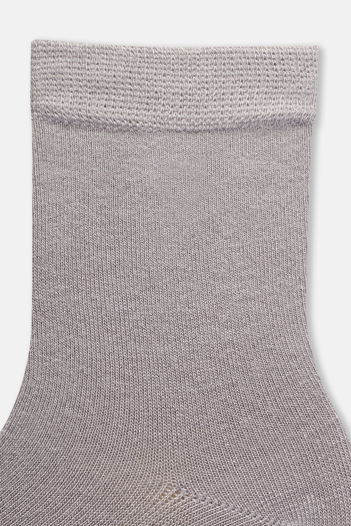 Gri Melanj Kız Çocuk Modal Çorap 2'Li