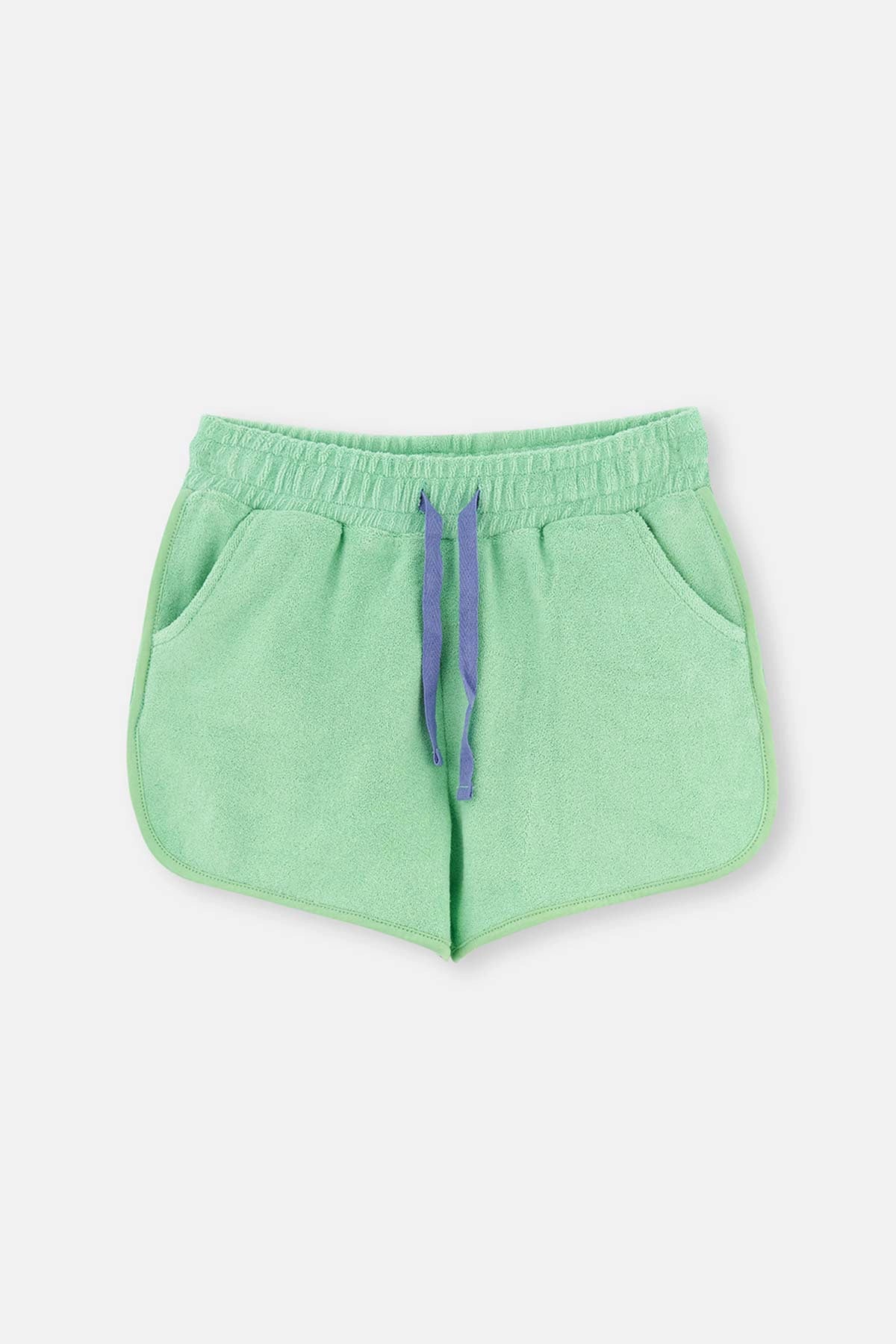 Yeşil Kız Çocuk Havlu Şort