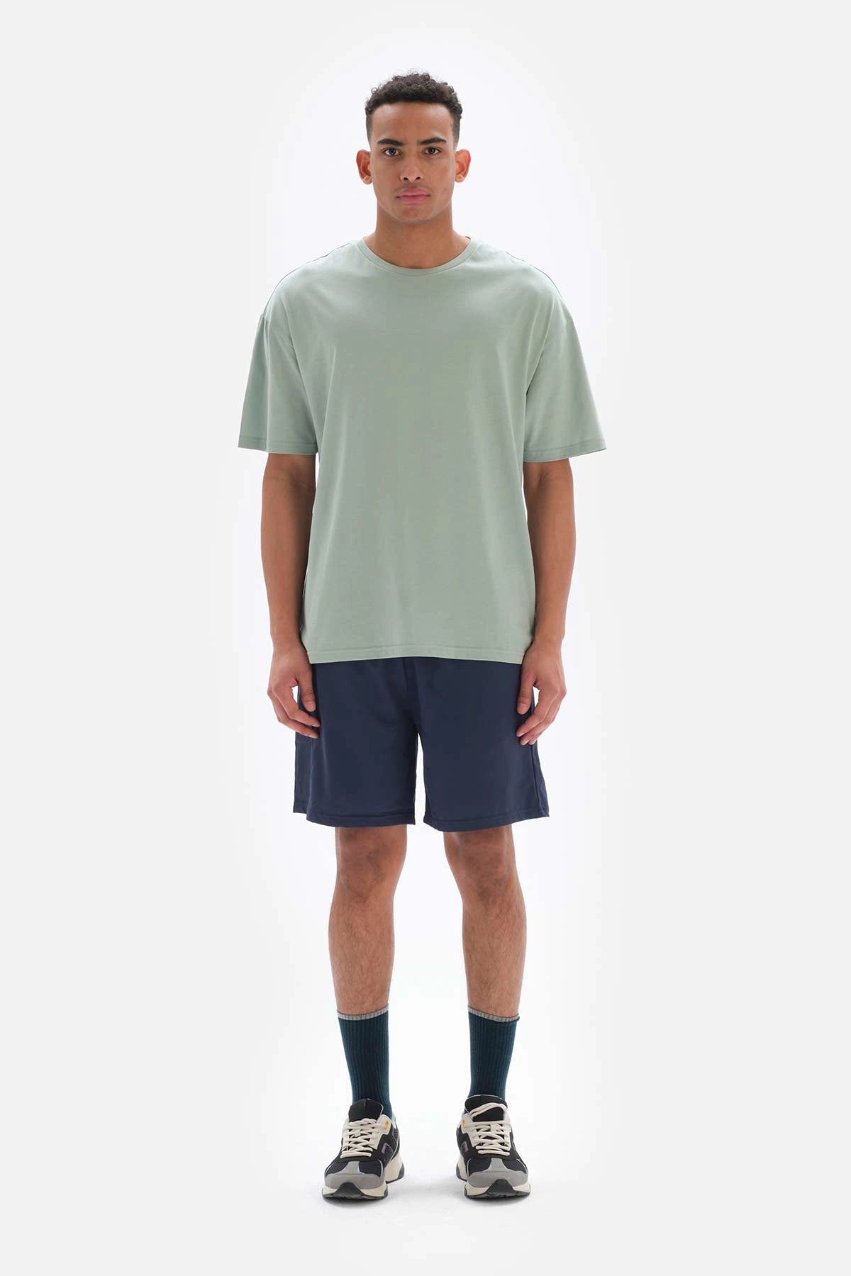 Mint Yeşili Dagi Active Mint i is Baskılı Pamuklu T-Shirt