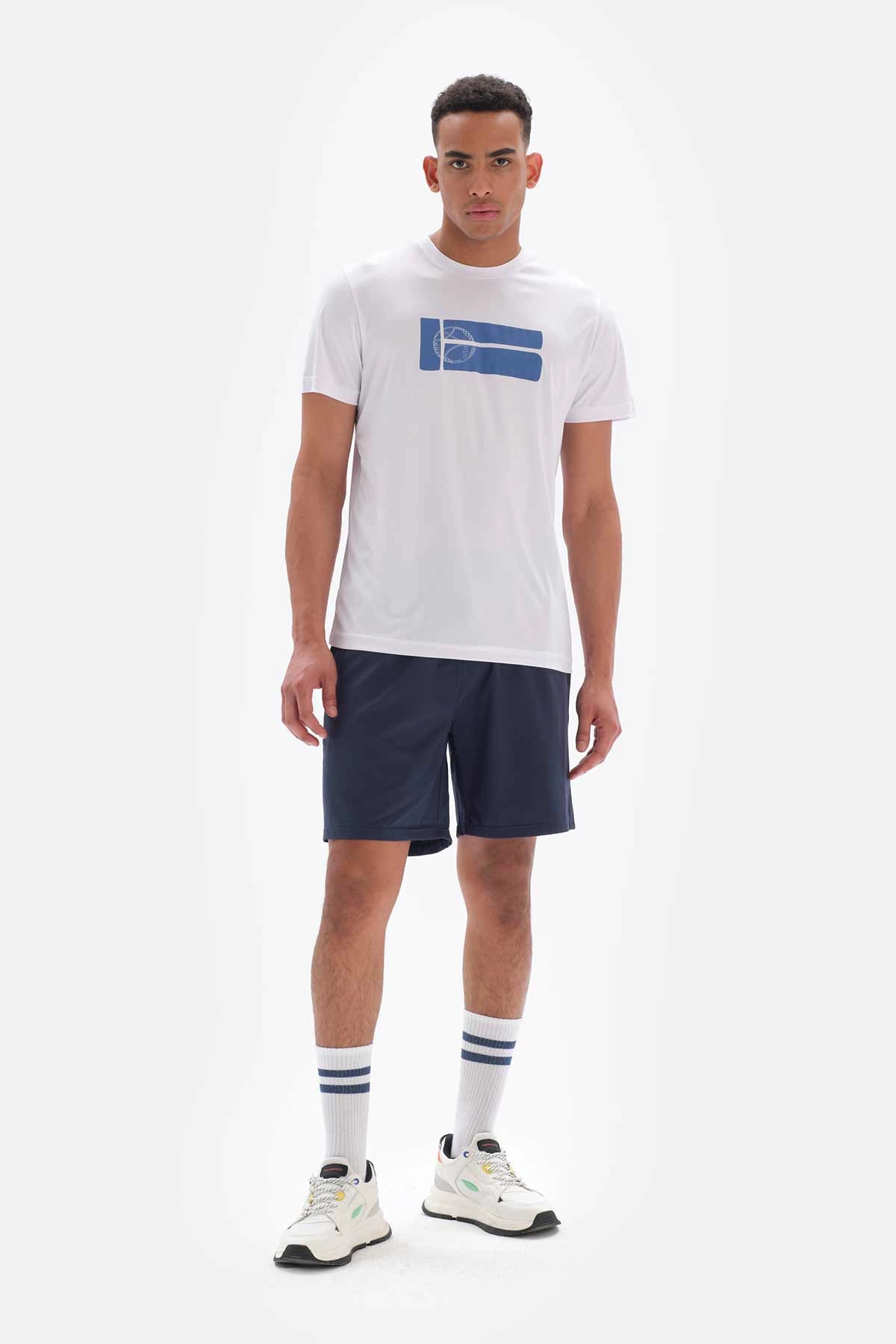 Beyaz Dagi Active is Topu Baskılı T-Shirt