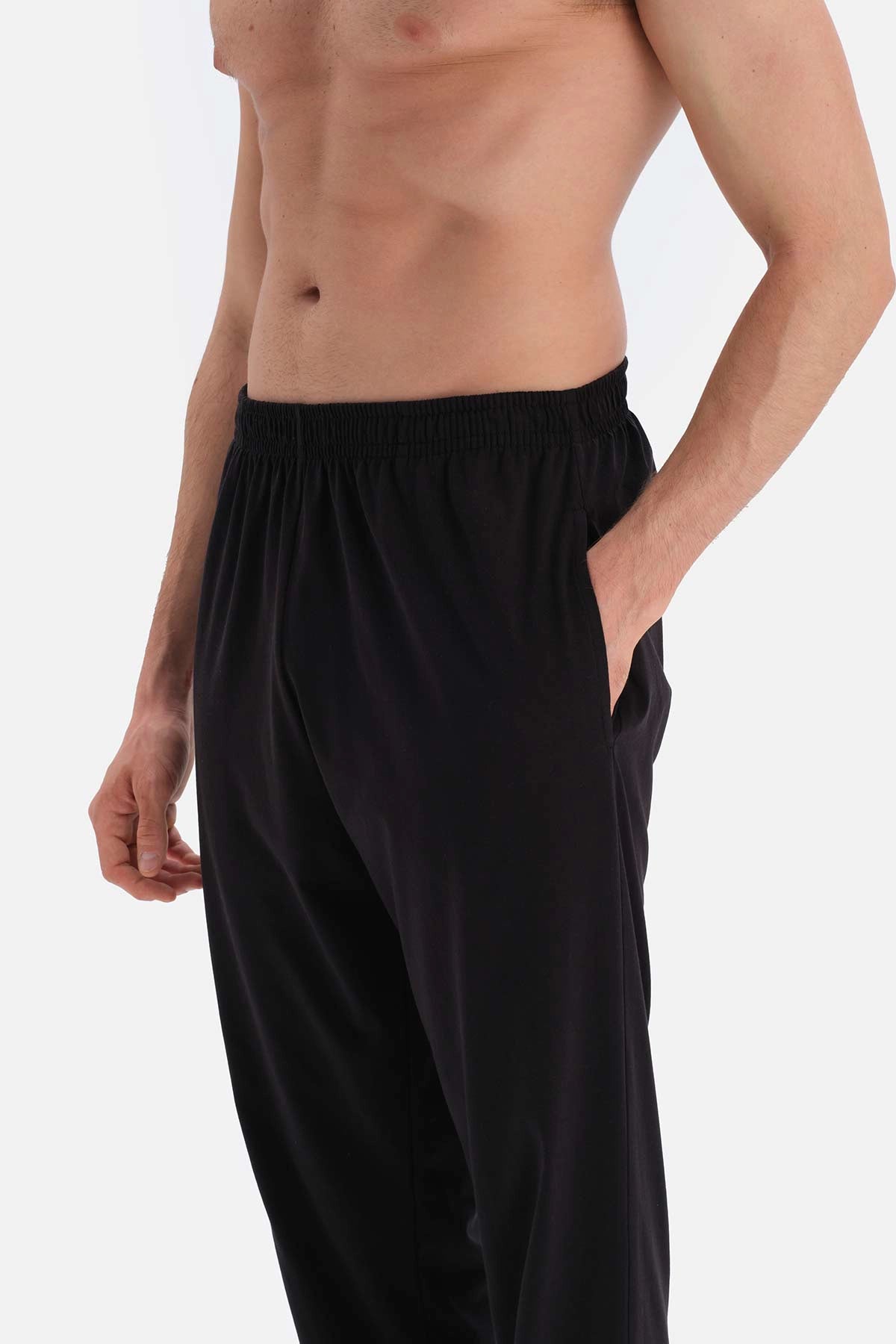 Siyah Jogger Örme Pijama Altı