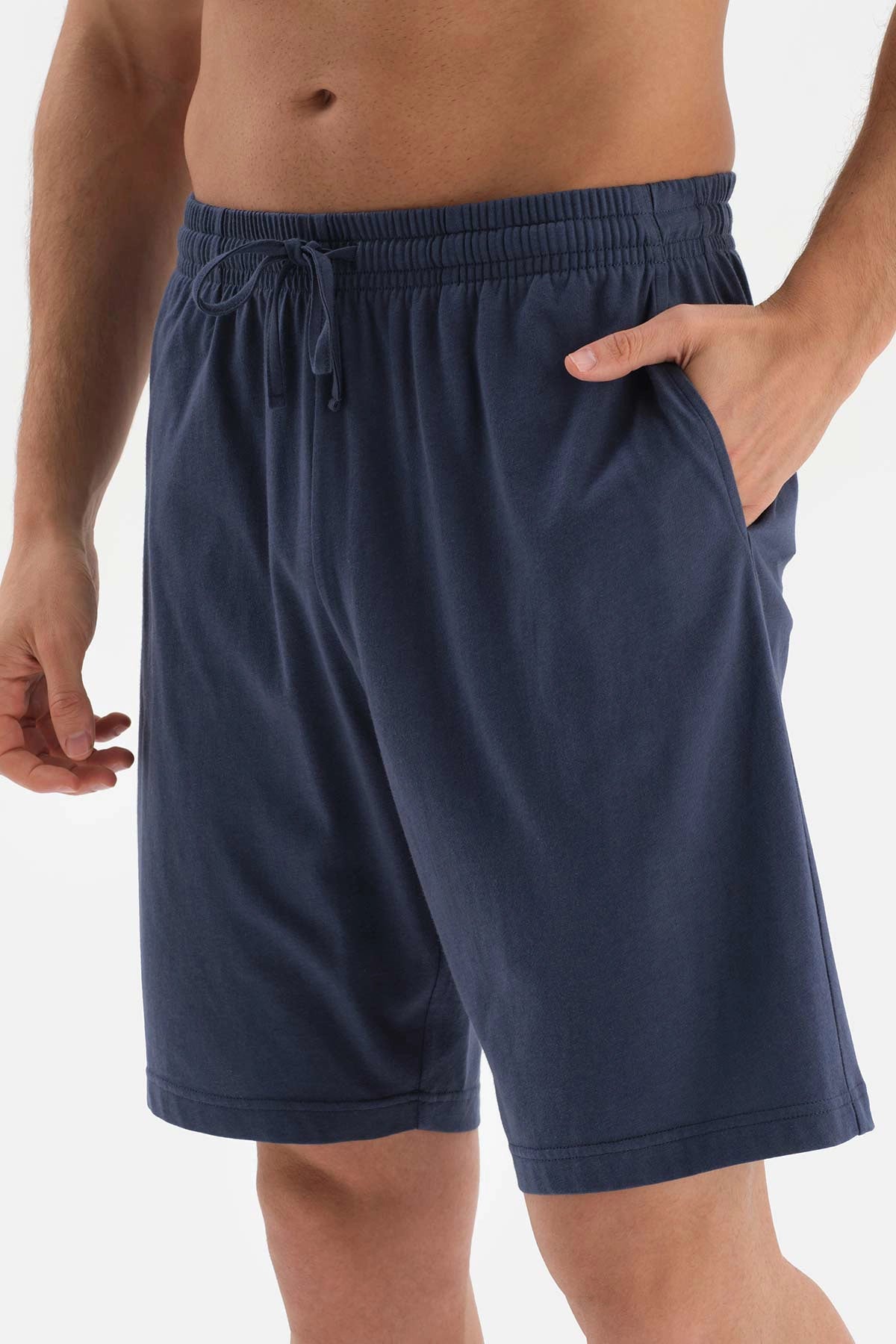 Lacivert Modal Şort