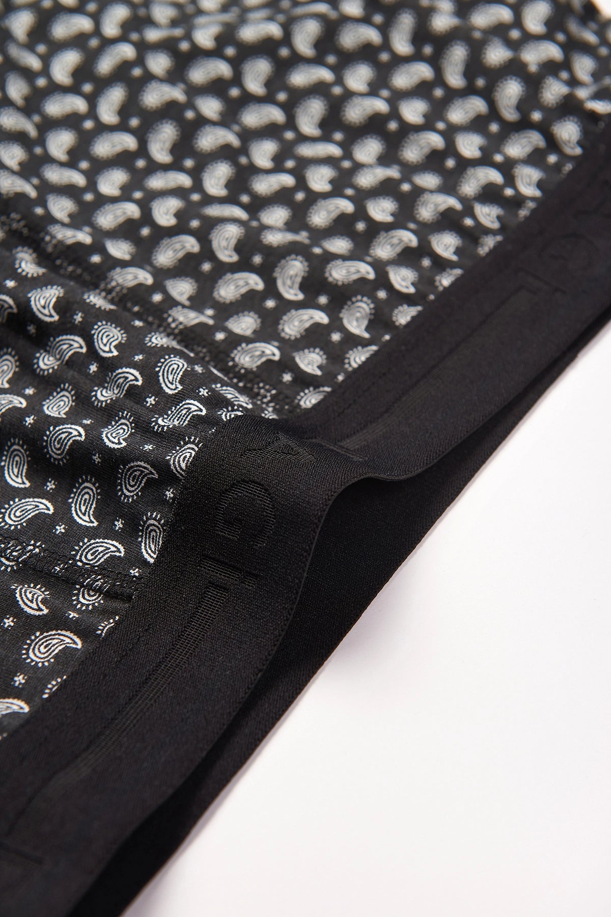 Siyah - Şal Desenli Şal Desenli 2'li Micro Modal Boxer