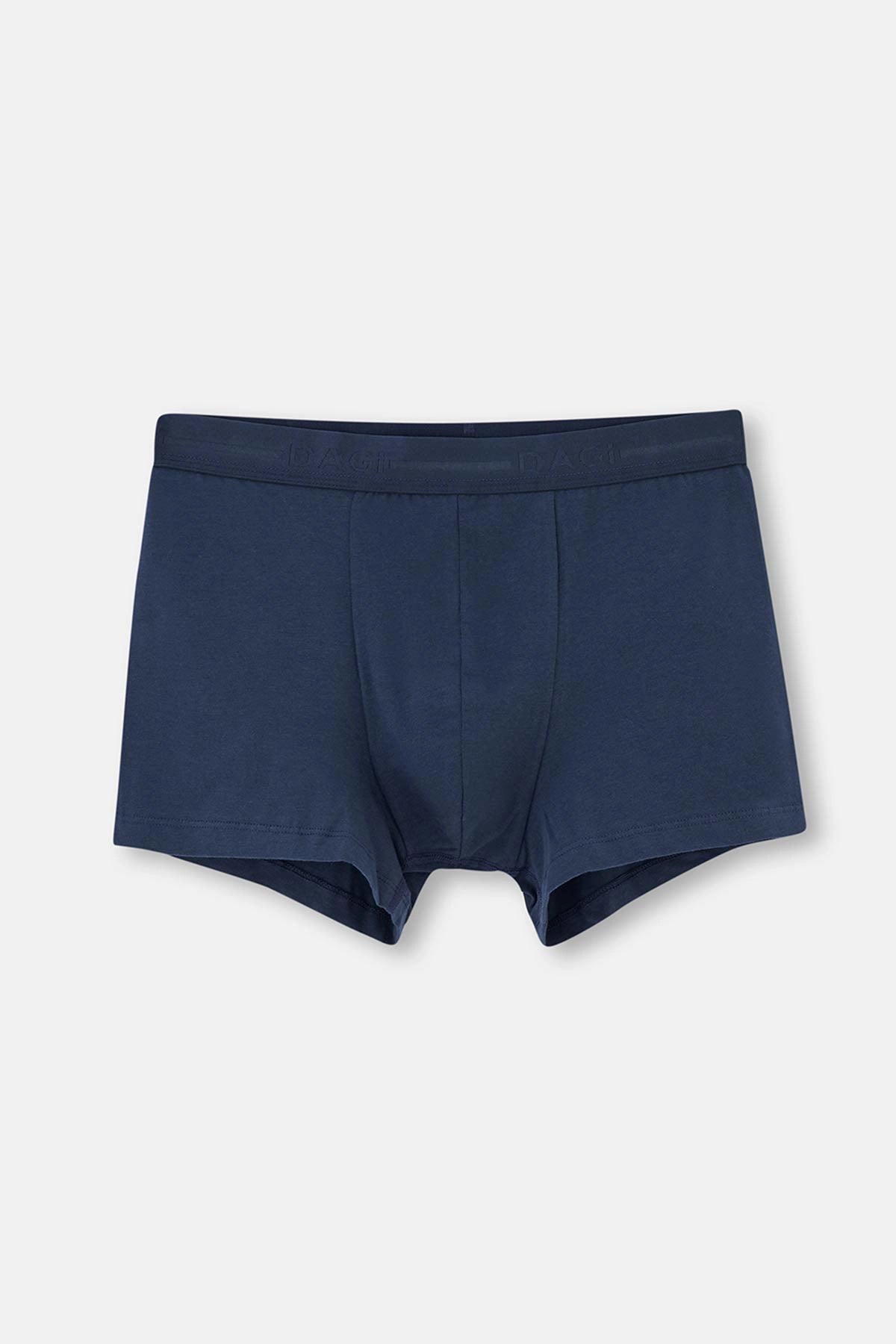 Lacivert D-Man 3'Lü Pamuk Boxer