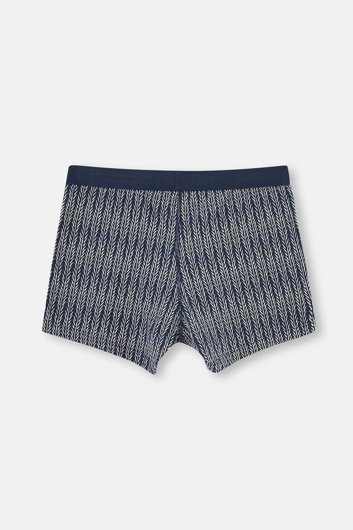 Lacivert D-Man 3'Lü Pamuk Boxer