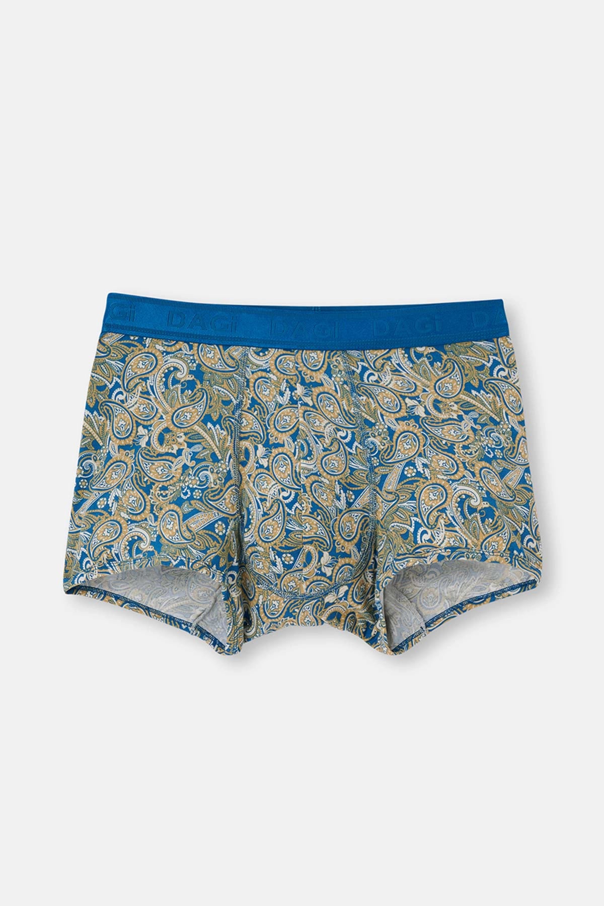 Yeşil Micro Modal Desenli 3'lü Boxer