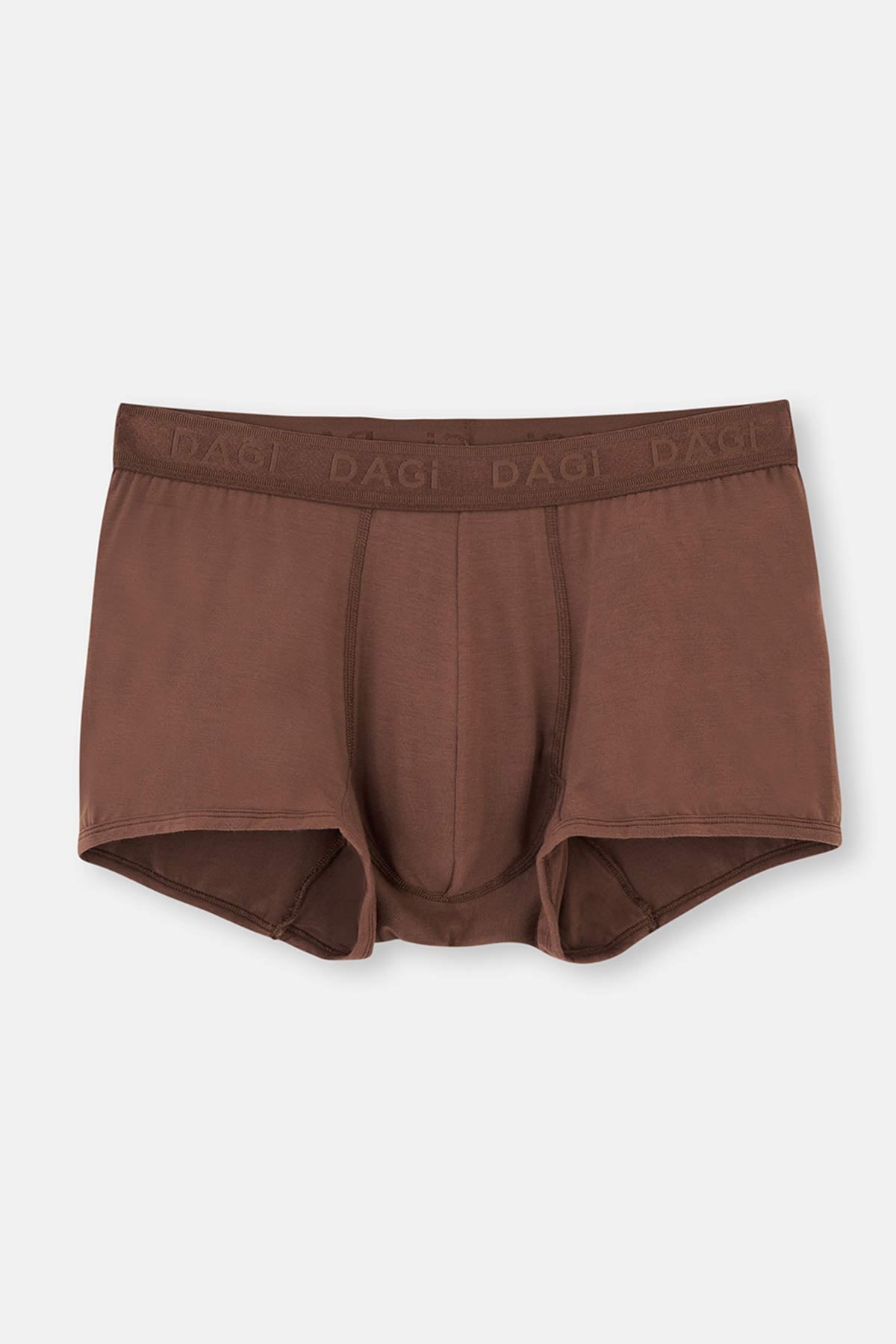 Kahverengi Micro Modal Desenli 3'lü Boxer