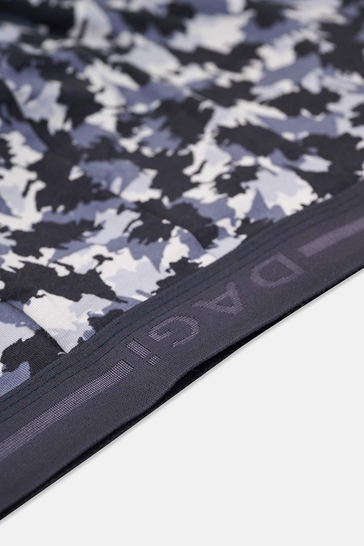 Açık Mavi Pamuk Desenli 2'li Boxer