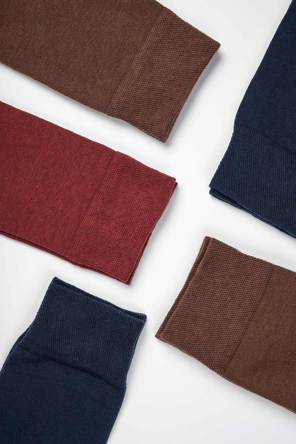 Karışık Karışık Erkek 5'li Pamuk Penye Set Çorap