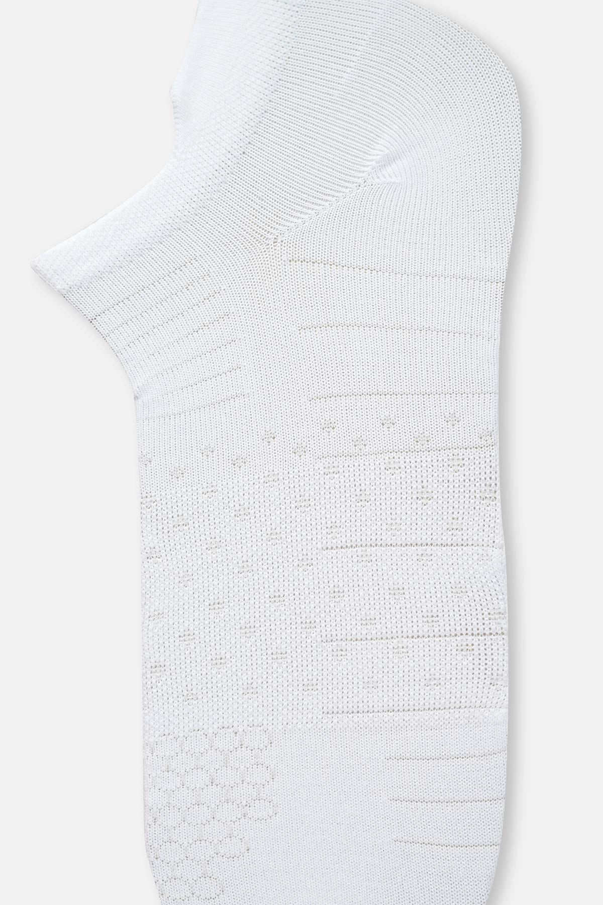 Beyaz Erkek Düz Spor Çorap 2'Li