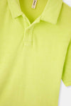 Neon Yeşil Havlu Polo Yaka Tişört