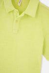 Neon Yeşil Havlu Polo Yaka Tişört
