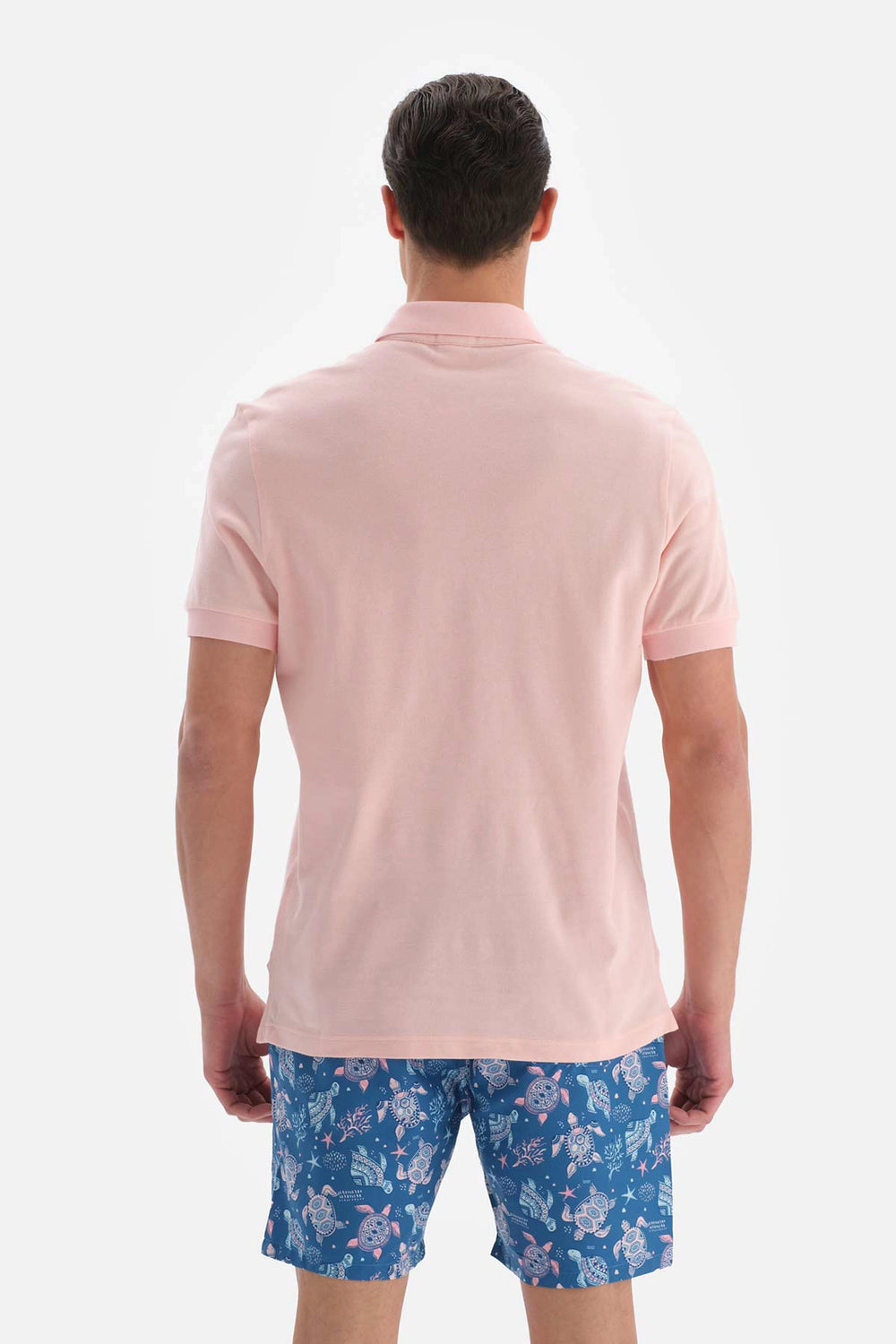 Açık Pembe Pike Polo Yaka T-Shirt