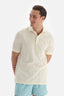 Ekru Pike Polo Yaka T-Shirt