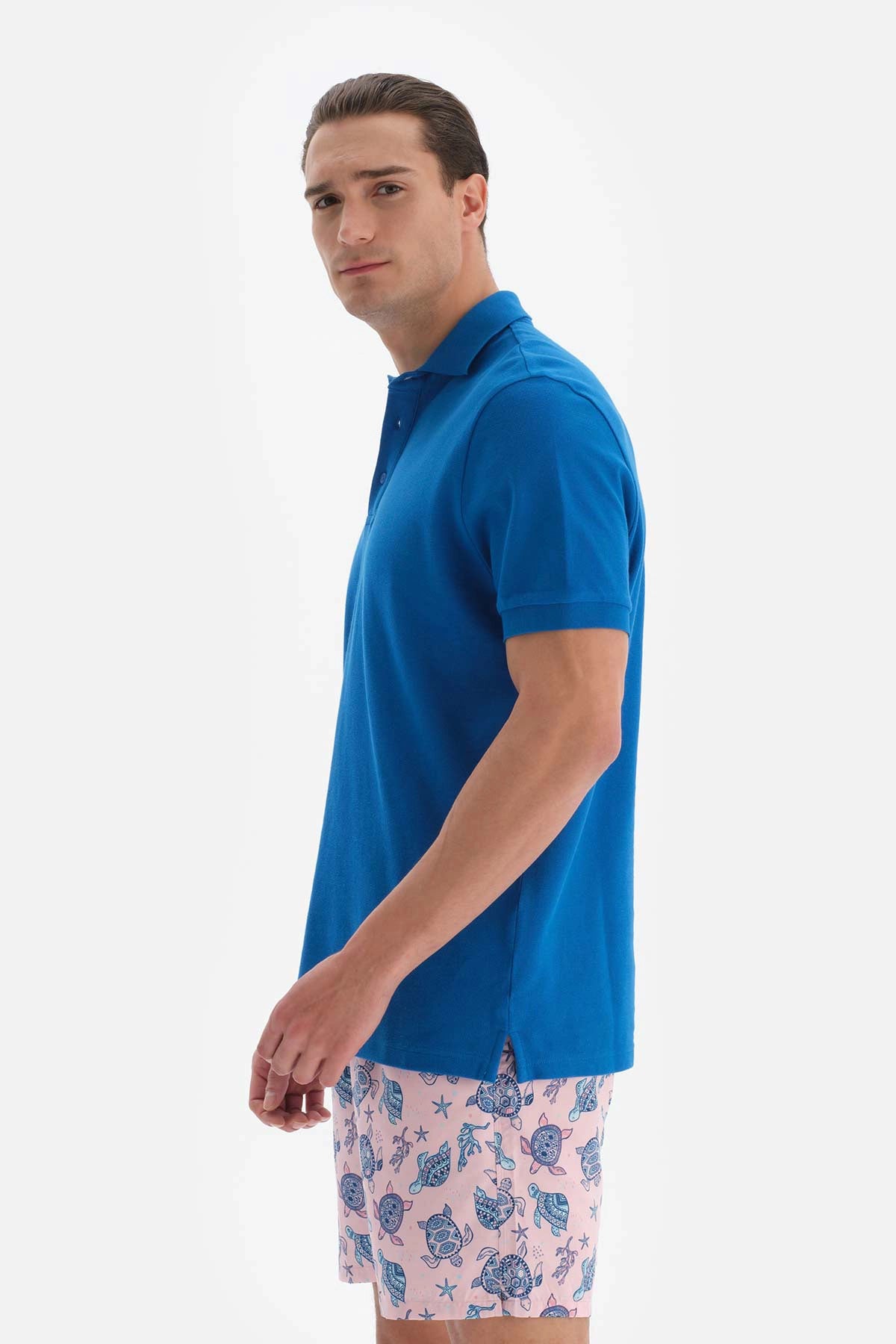 Turkuaz Pike Polo Yaka T-Shirt