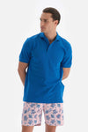 Turkuaz Pike Polo Yaka T-Shirt
