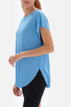 Açıkmavi Dagi Active Kayık Yaka T-Shirt