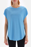 Açıkmavi Dagi Active Kayık Yaka T-Shirt