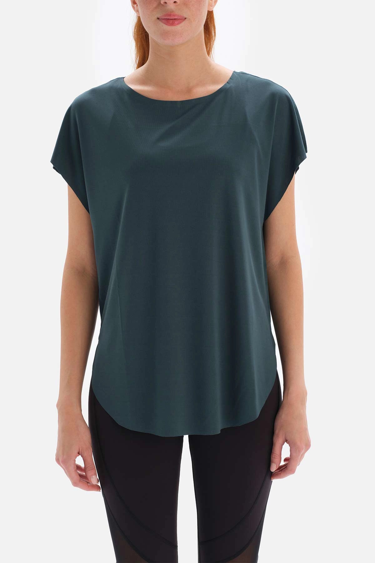 Petrol Dagi Active Kayık Yaka T-Shirt