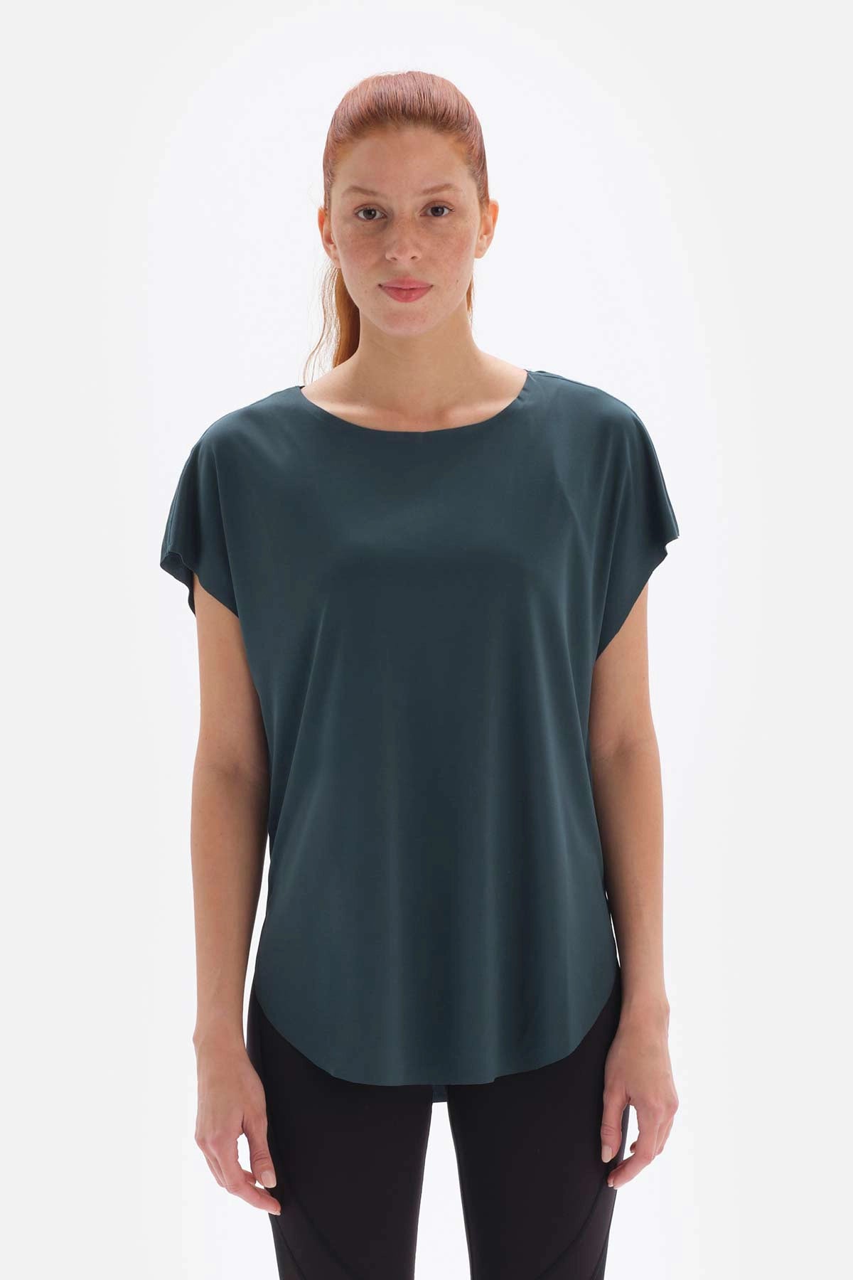 Petrol Dagi Active Kayık Yaka T-Shirt