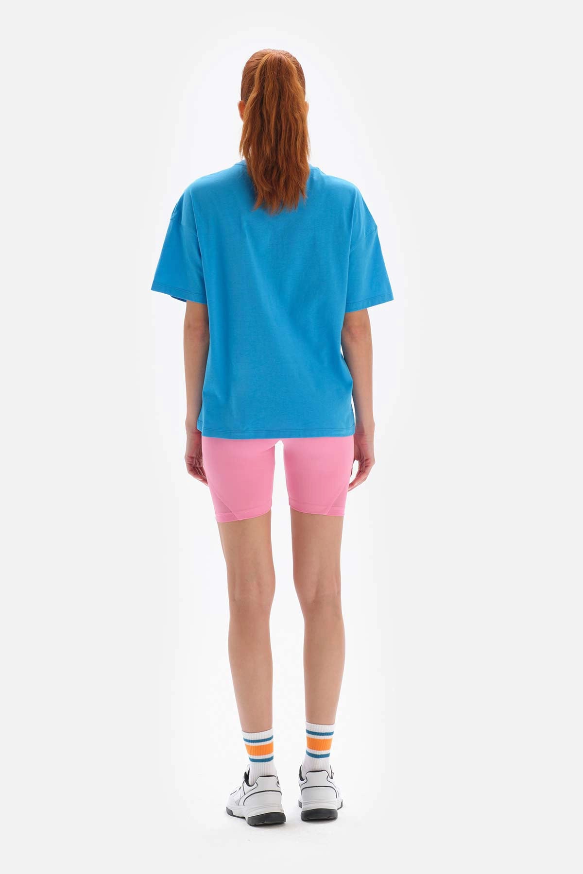 Mavi Dagi Active Baskılı Pamuklu T-Shirt