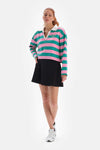 Pembe Dagi Active Çizgili Sweatshirt