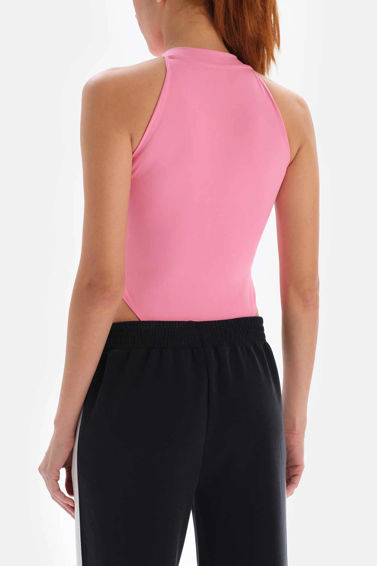 Pembe Dagi Active Kadın Bodysuit Fermuarlı