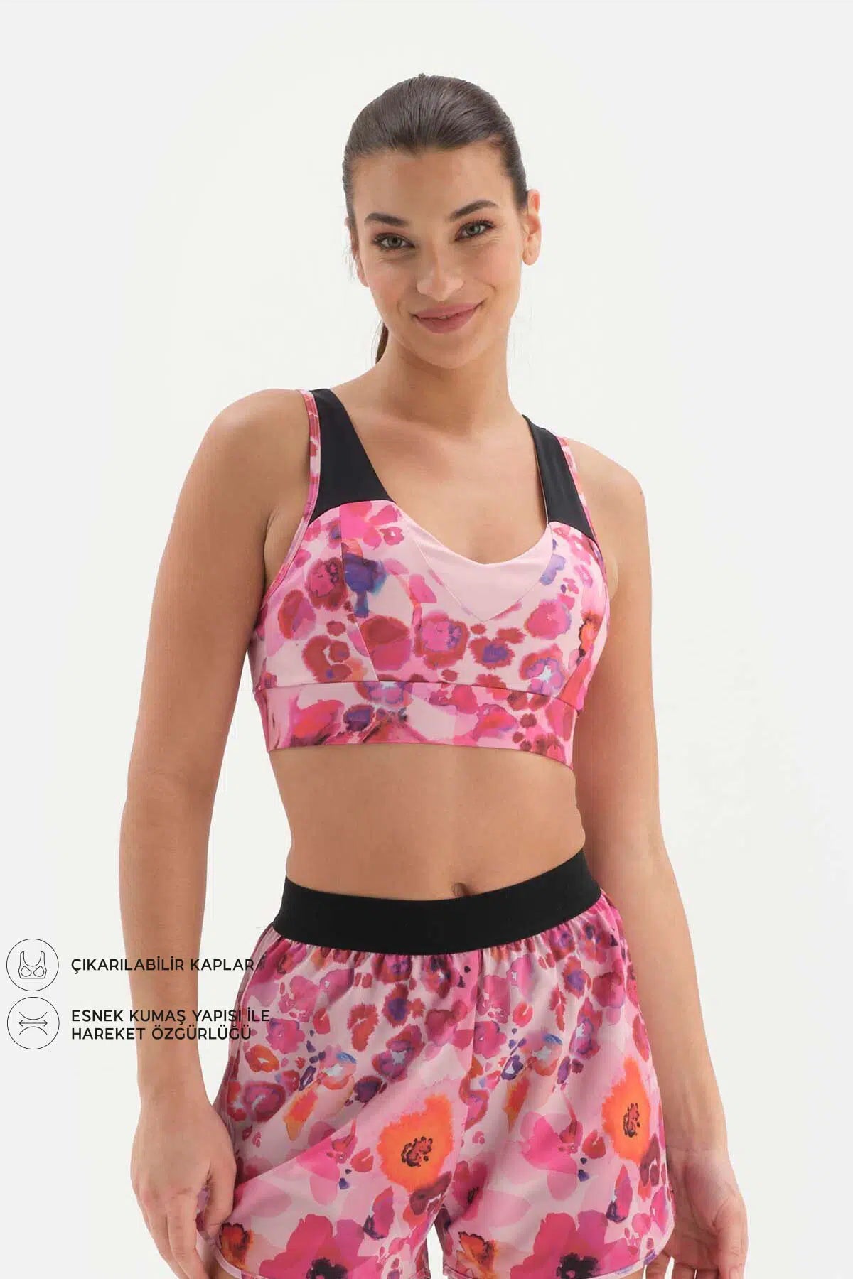 Pembe Dagi Active Kadın Çapraz Sırt Sporcu Sütyeni